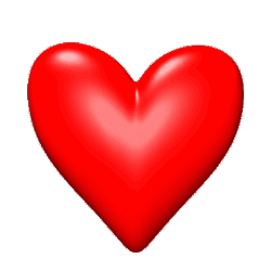 Gif animé coeur rouge